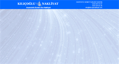 Desktop Screenshot of kilicoglunakliyat.com